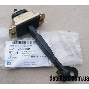 Ограничитель открытия двери задний левый (тефлон) Сенс, Ланос GM 96259089