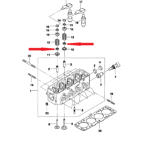 Сальники клапанов 8 шт Ланос 1.5 Elring 586.693