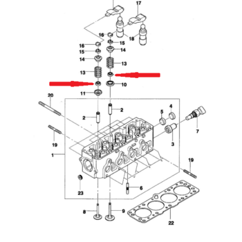 Сальники клапанов 8 шт Ланос 1.5 Elring 586.693