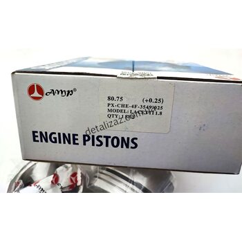 Поршни + пальцы +0,25 Лачетти 1.8LDA AMP 4F-3549-025
