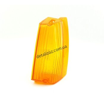 Стекло поворотника передней фары желтое левое Славута 351.3.04.204