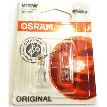 Автолампа Osram 2 шт W5W 5W 12V 2825