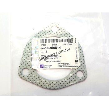 Прокладка резонатора 3 отверстия Сенс Ланос Лачетти GM 96350814