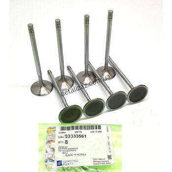 Клапан впускной 8 шт. Лачетти 1,8LDA GM 93333561