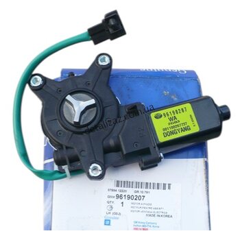 Мотор стеклоподъемника левый (под крест) Ланос GM 96190207