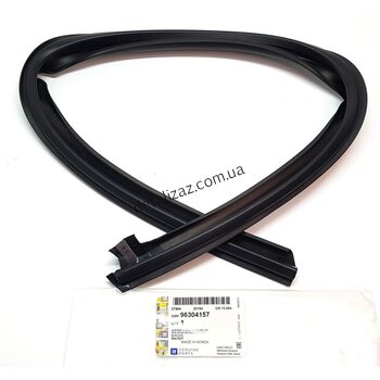 Уплотнитель стекла задней правой двери верхний Ланос GM 96304157