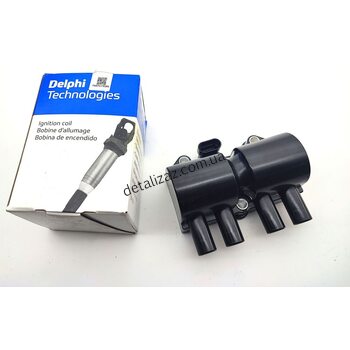 Катушка зажигания 4 контакт Ланос Delphi 96350585