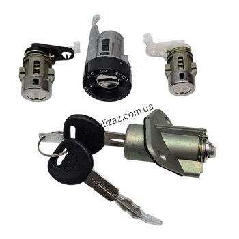 Замки в сборе (личинки) без иммобилайзера Ланос, Сенс GM 96213542