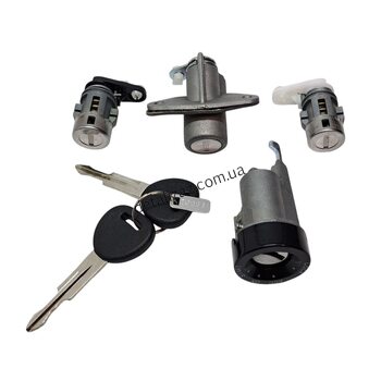 Замки в сборе (личинки) без иммобилайзера Ланос, Сенс. Польша 96213542