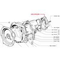 Крышка картера задняя КПП Таврия, Славута. ЗАЗ А-245-1701205