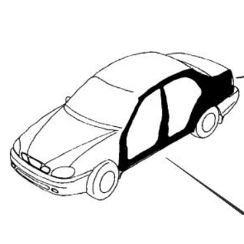 Боковина наружная правая Ланос Т-150. ЗАЗ. TF69YO-5401064