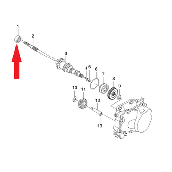 Подшипник первичного вала КПП игольчатый Ланос Авео Лачетти Корея 90142092