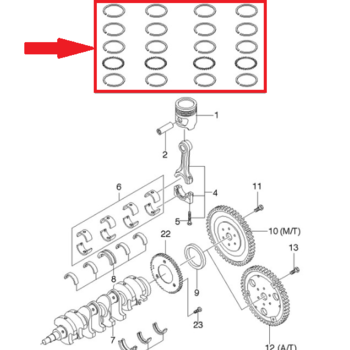 Кольца поршневые Лачетти 1.8LDA +0,25 GM 93742701