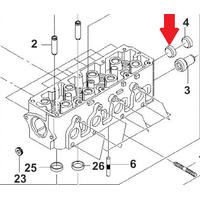 Заглушка головки блока цилиндров ф18мм Ланос, Авео. GM 94580062