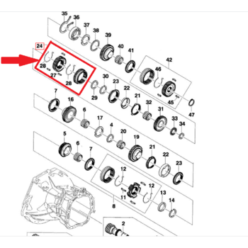 Муфта включения КПП 1-2 передачи в сборе Ланос, Авео, Лачетти. GM 94580696