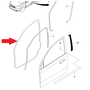 Уплотнитель двери передней правой Авео GM 94790531