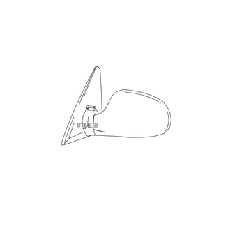 Зеркало наружное правое механика (малое) Lanos Sens GM 96238946, 96227724