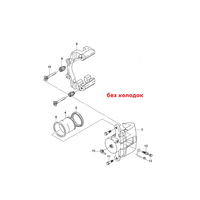 Суппорт (скоба) передний в сборе правый Ланос Сенс Корея 96273701
