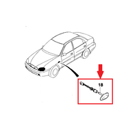 Повторитель поворота в крыло желтый Ланос Сенс GM 96269116