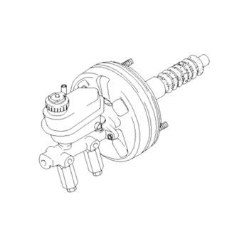 Цилиндр главный тормозн + вакуумный усилитель с ABS (ф20) Сенс Ланос 1.5. OE 96306182 