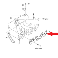 Прокладка впускного коллектора Aвeo PM 96341175