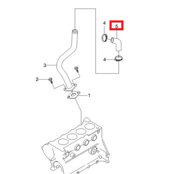 Патрубок сапуна Лачетти 1.8LDA GM 96414390