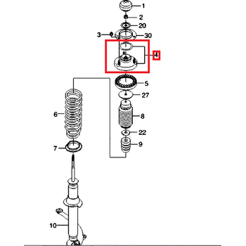 Опора амортизатора заднего Epica PH 96422462