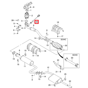 Лямбда-зонд Ланос Авео Лачетти 4 контакта Китай 96453246