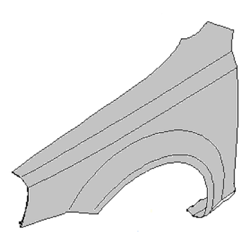 Крыло переднее левое Лачетти Хэтчбек OE 95366744