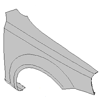 Крыло переднее правое Лачетти Хэтчбек OE 95366745