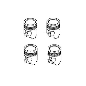 Поршни стандарт (к-кт) Лачетти 1.8LDA GM 96493393