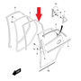 Уплотнитель стекла задней левой двери Лачетти седан GM 96548250