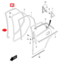 Уплотнитель проема задней правой двери Лачетти универсал 96617762