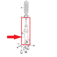 Амортизатор OE задний правый Эпика 96639690
