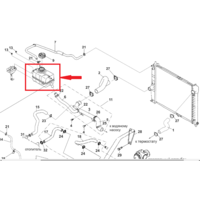 Бачок расширительный Aвeo T250 HNH 96815542, 96930818