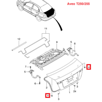 Буфер (отбойник) капота и крышки багажника GM 96169594