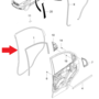 Уплотнитель задней правой двери Авео Т-250 GM 96649137