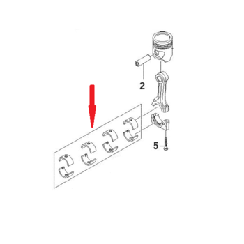 Вкладыши шатунные 0,5 Лачетти 1,8 GMP 92028819