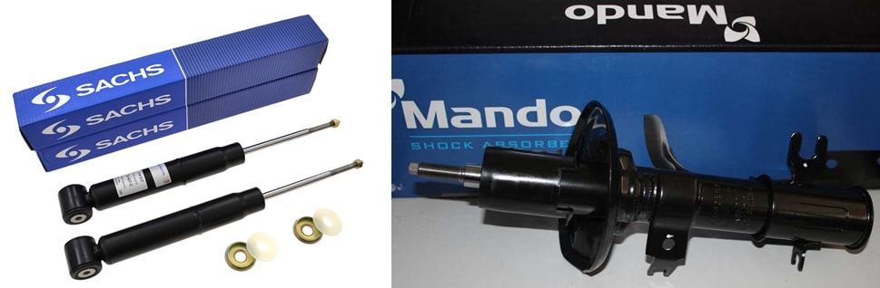 Амортизаторы SACHS и MANDO на «Шевроле Авео»